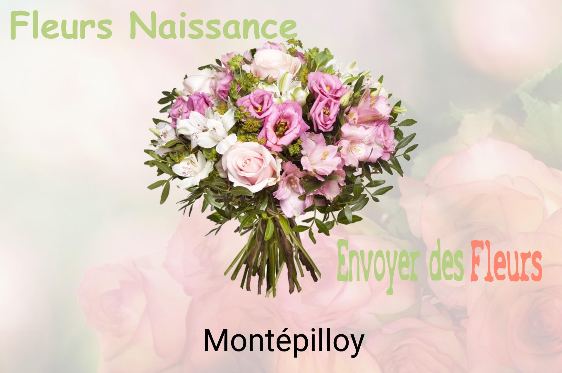 Bouquet de fleurs de naissance livré à Montépilloy